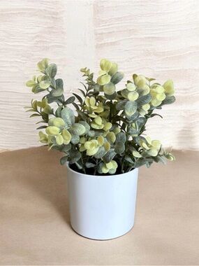 Artificial Eucalyptus Potted Plant - Green